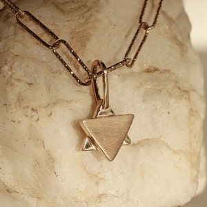 Collar Magen David, collar de plata con estrella de David, collar de estrella de David 925, collar de estrella de plata, estrella de David, collar minimalista con estrella de David