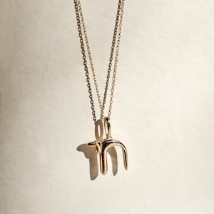 Chai Gold Necklace, Judaica Gold Necklace, Hebrew Necklace, Chai Pendant, Small Gold Chai, Gold Judaica, Spiritual Necklace, Jewish Pendant