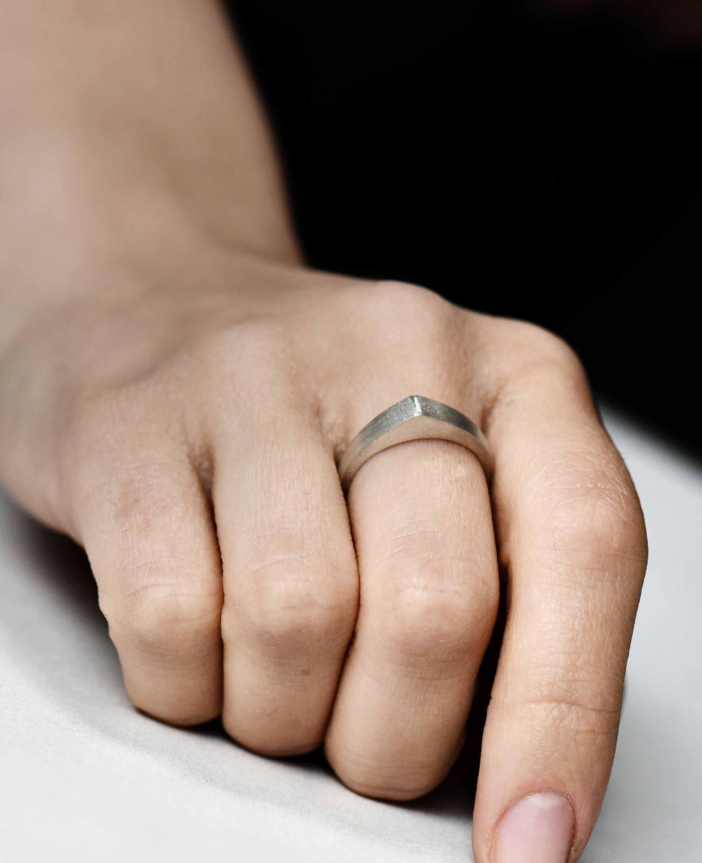 Drop Ring,geometric Drop Ring,statement Ring, Modern Wedding