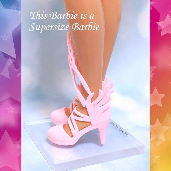 Fairy style doll shoes for Supersize Barbie or 18 inch  Mego Candi dolls