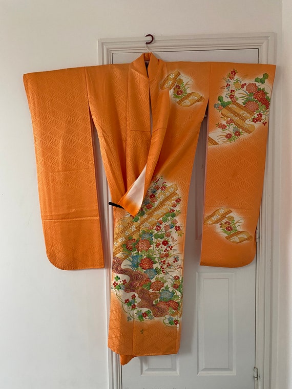 Furisode with embroidery