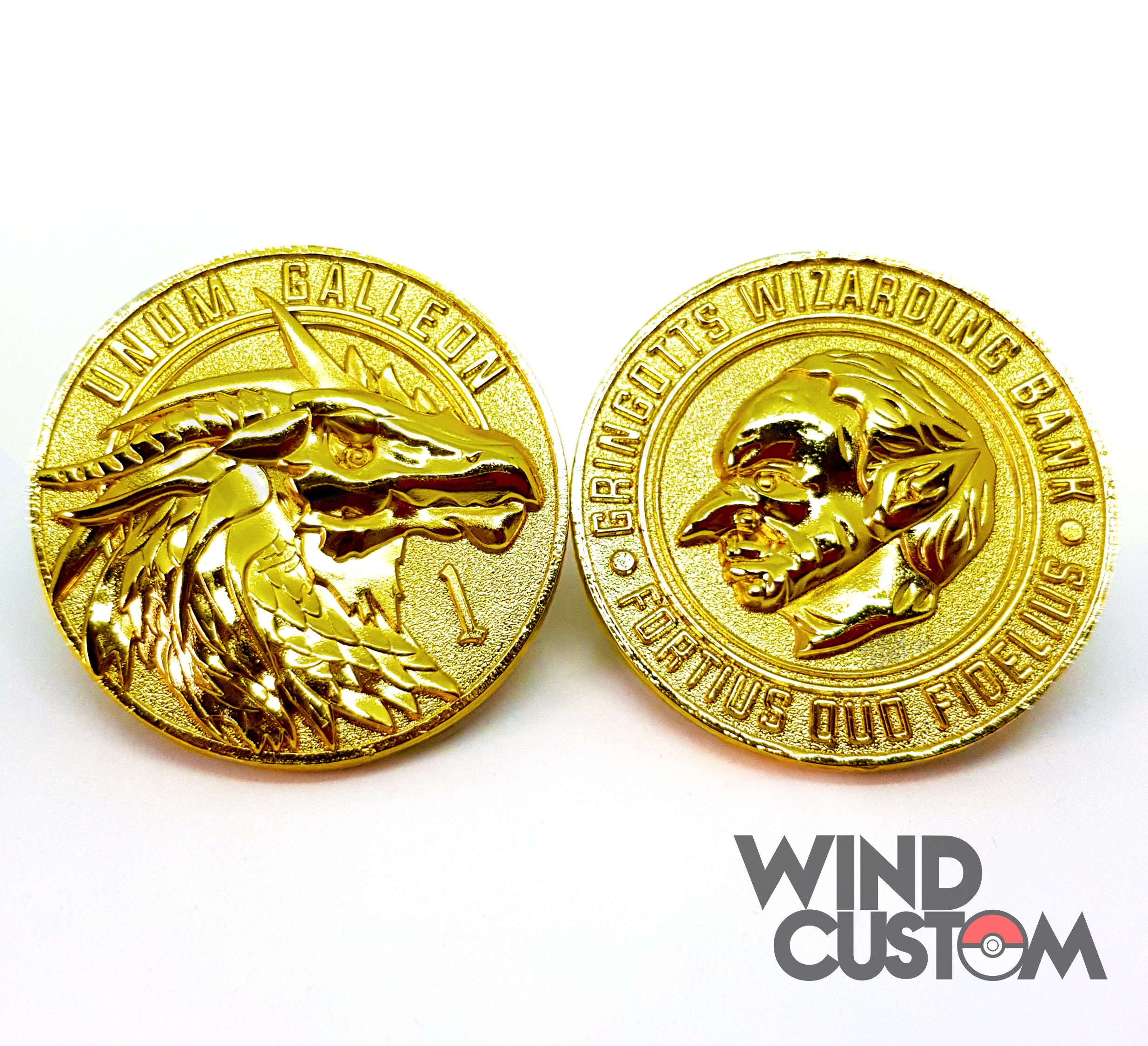 Harry Potter Gold Coin One Galleon Designed and Minted by Etsy