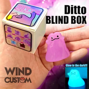 ONE DITTO BLINDBOX 6 + 1 Designs 100% Handarbeit, Harz gegossenes Spielzeug leuchtet im Dunkeln Smiski inspiriert