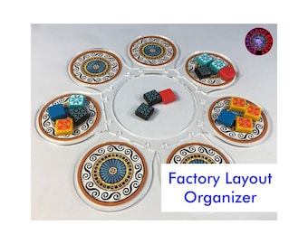 Azul/Azul: Stained Glass of Sintra Factory Layout Organizer