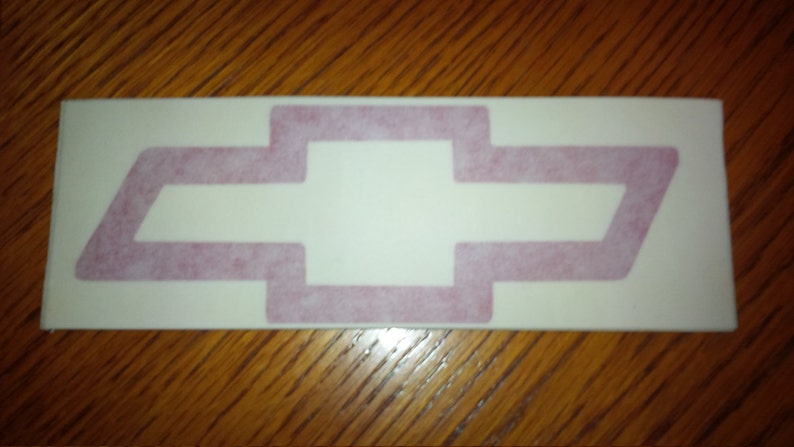 chevy bow tie decal etsy