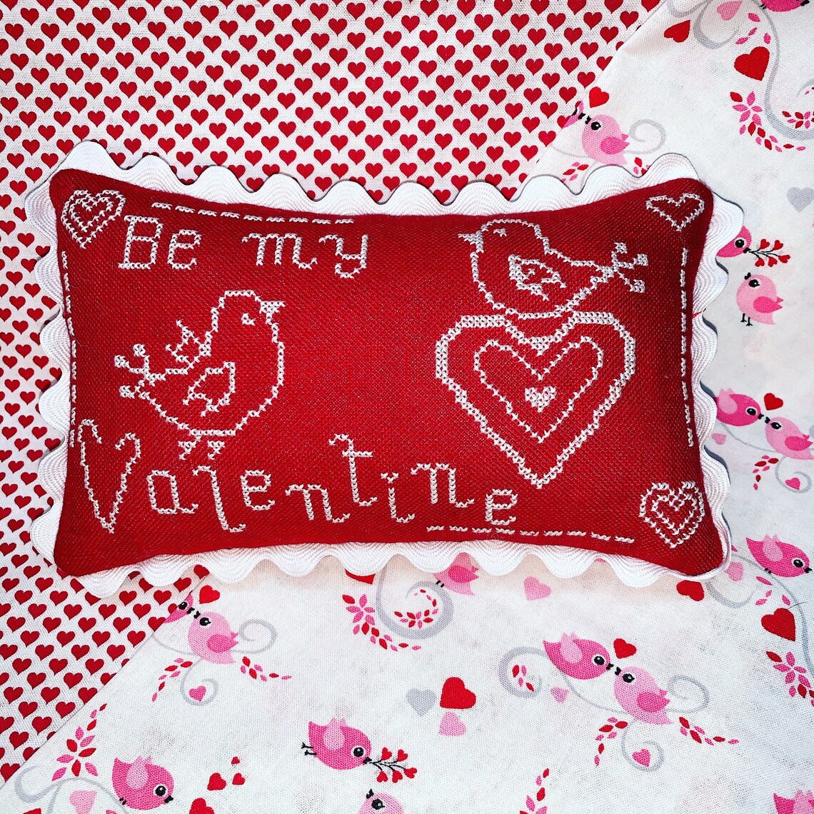 Cross Stitch Pillow Finishing Service / Photos are examples Etsy