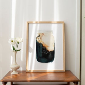 Iced Coffee Watercolor Print