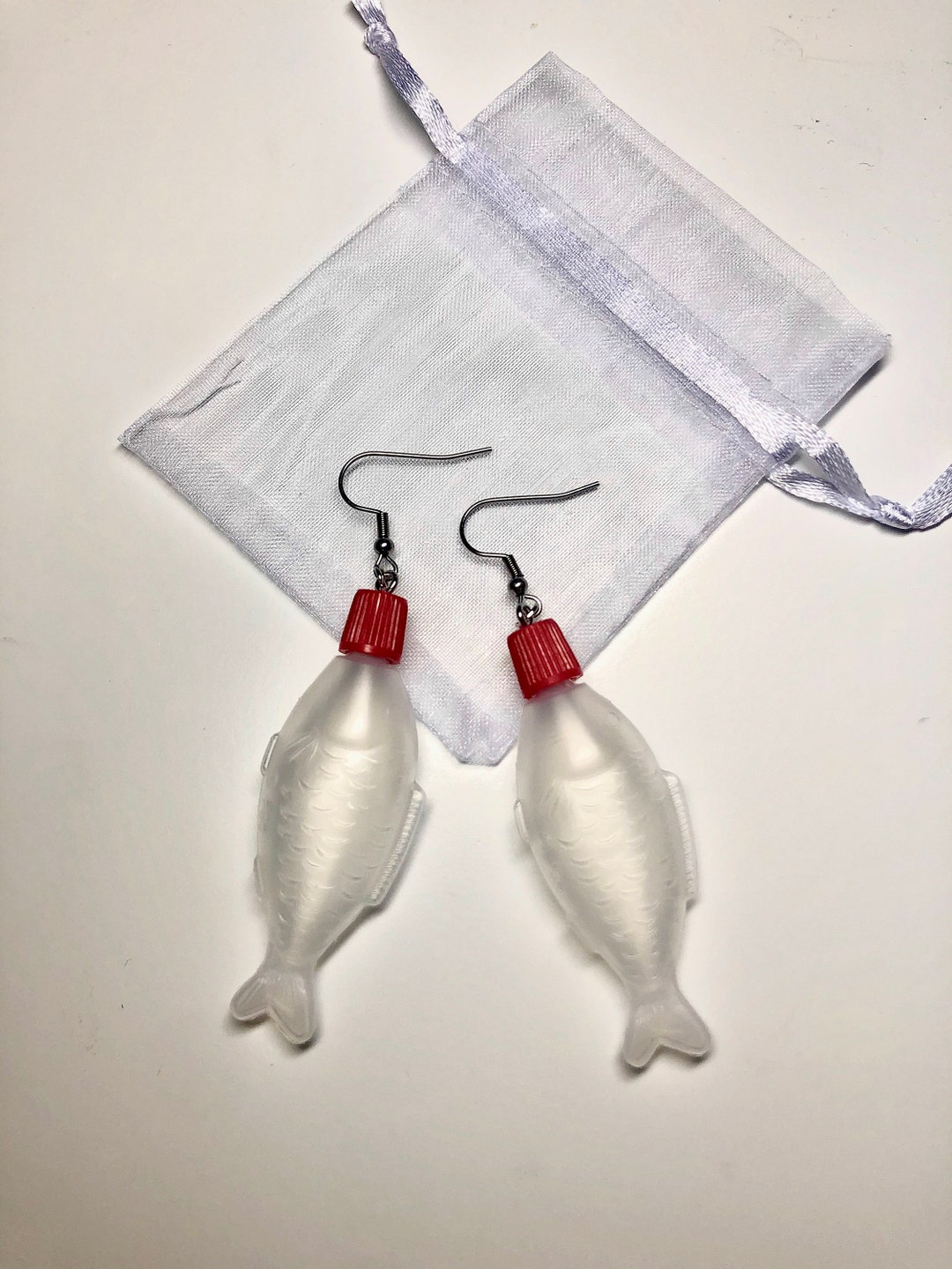 Fish Soy Sauce Bottle Dangle Earrings Etsy Australia