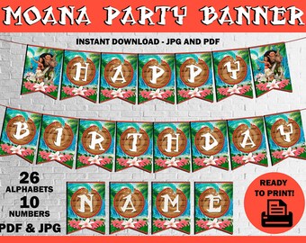moana letters etsy