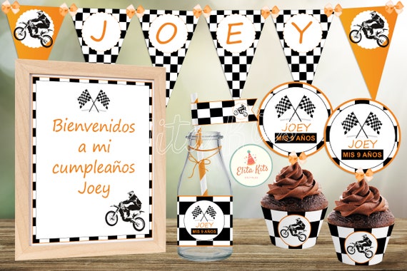 Motocross Printable Kit Instant Download Editable Texts Etsy