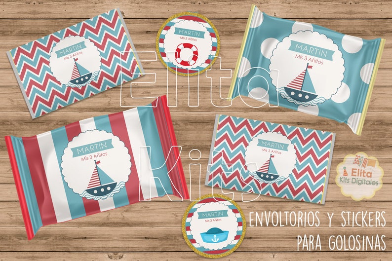 Kit Imprimible Nautico Marinero Barco Decoracion Fiestas Etsy