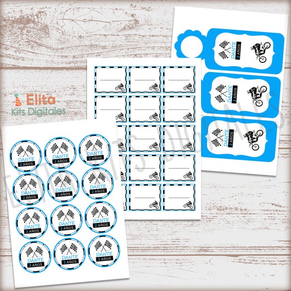 Printable Kit Motocross Motorcycles Moto Cross Decoration Etsy