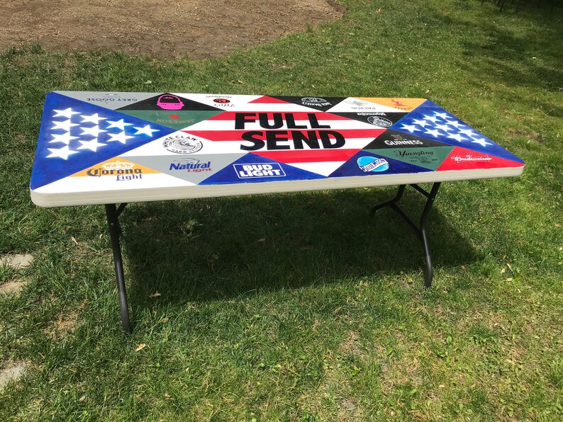 Custom Painted Beer Pong Table Etsy