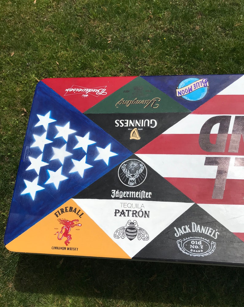 Custom Painted Beer Pong Table Etsy