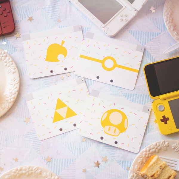 Nintendo Birthday Card | cute birthday card, geek greeting card, gamer birthday card, video game card, geek card, gamer greeting card