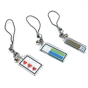 Life Bar Clear Acrylic Charm | phone charm, video game charm, gamer charm, pixel charm, hp bar, health bar, life bar