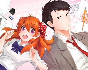 Gekkan Shoujo Nozaki-kun | nozaki, anime couple, anime poster, anime print, manga poster, anime girl, otaku gift, manga art, manga art print