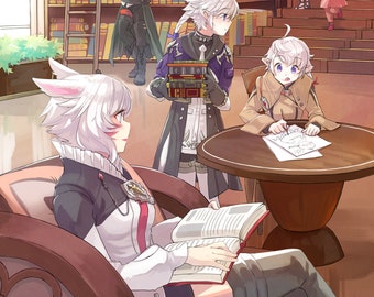 A Brief Respite | final fantasy poster, final fantasy print, final fantasy xiv, ffxiv, video game poster, anime poster, gamer decor