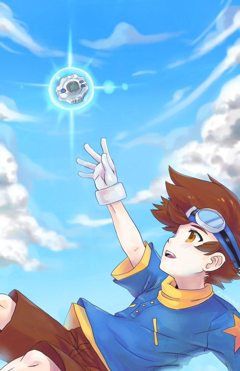 SALE Taichi Digimon Adventure Digivice Digimon Poster Etsy