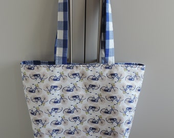 The Bicycle Tote Bag, Reversible