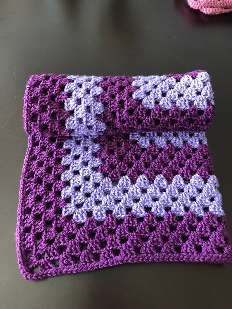Granny Square Baby Blanket Etsy