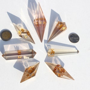 Titan Crystal Dice, Giant Transparent Crystal DnD Dice - Crystal Titan Prototype