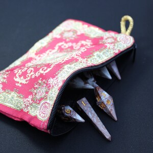 Exotic Oasis Dice Bag Oriental Design DnD Dice Pouch Middle Eastern & Central Asian Motifs image 2