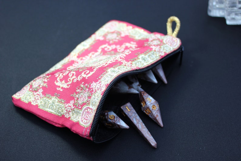 Exotic Oasis Dice Bag Oriental Design DnD Dice Pouch Middle Eastern & Central Asian Motifs image 2