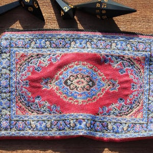 DnD Dice Bag – Oriental Middle Eastern Design | Handmade Fabric Pouch, Tarot Bag, TTRPG Gift