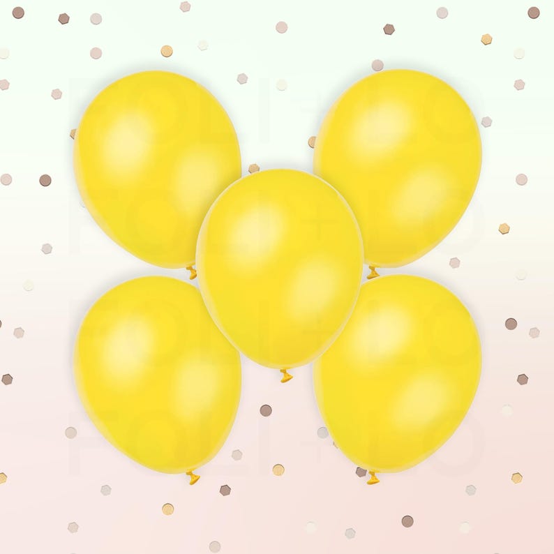 Unicorn Balloon Set Pastel Yellow Balloons Rainbow Color Theme Party Sun Party Theme Sunflower Theme Balloons