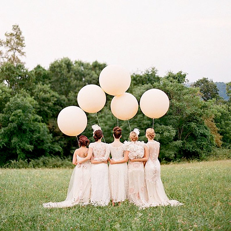 Large Round Blush Balloons Wedding Balloons Giant 36 Blush Balloon Bridal Balloons 36 Jumbo 5 PACK Blush Balloons