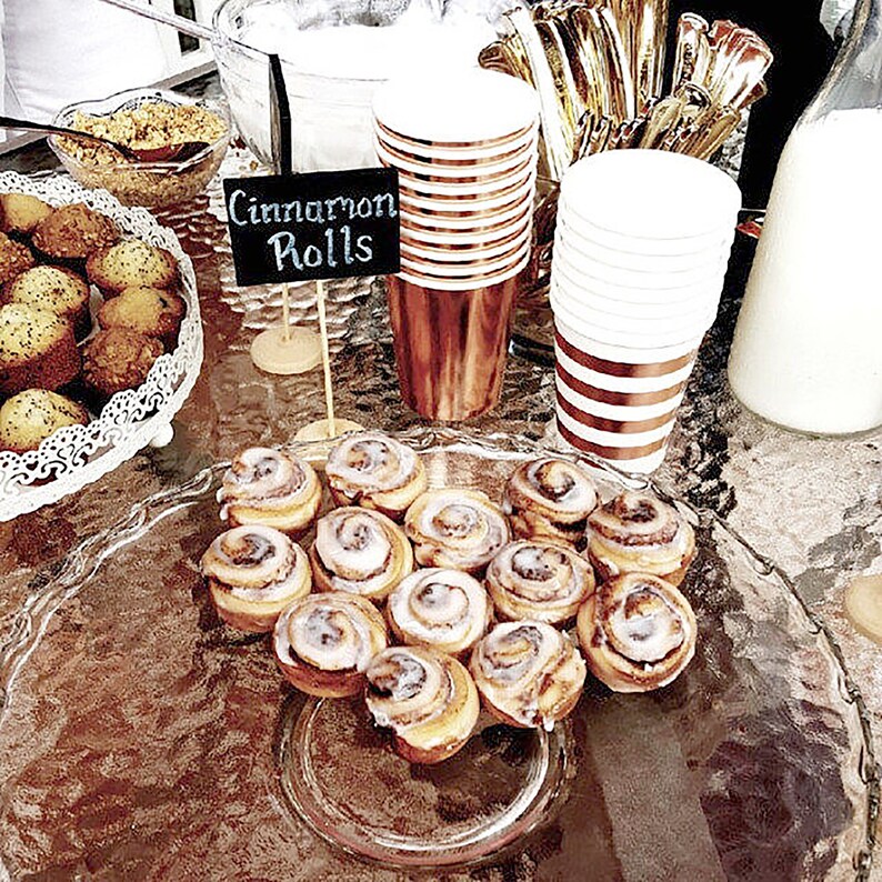 Metallic Rose Gold Cups Rose Gold Paper Cups Rose Gold Party Theme Rose Gold Tableware Rose Gold Decoration Rose Gold Party Cups