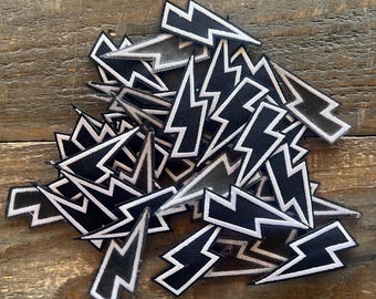 Embroidered Patch Lightning Bolt