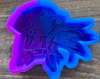 Dog with Duck Hunting Waterfowl Freshie Mold
