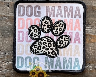 Trucker Hat Patch - Dog Mama Leopard Paw