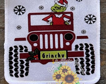 Trucker Hat Patch - Christmas Grinchy Off-road Inspired