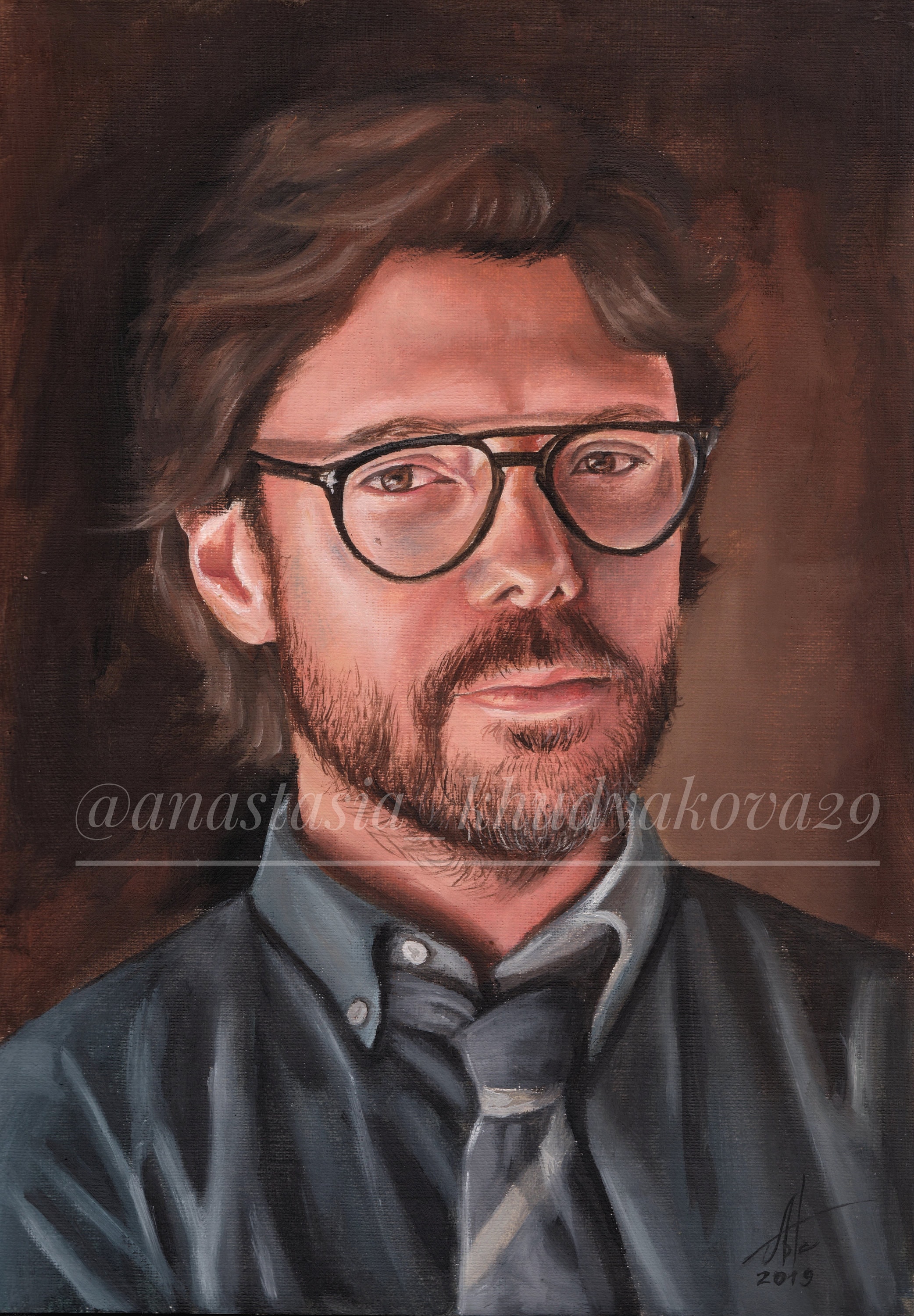 El Profesor Original Painting La Casa De Papel - Etsy Finland El Profesor Original Painting La Casa De Papel - Etsy Finland