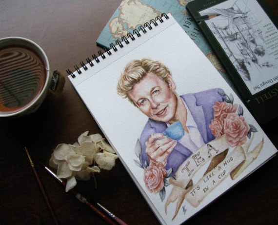 Superb Quality The Mentalist Simon Baker photo print poster pre signed