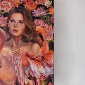 Original Ölgemälde „Wonders of Contemplation“, Hayley Atwell Art