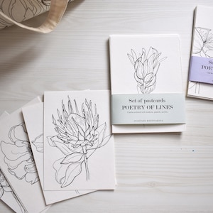 Postales para colorear Set de 8 uds.