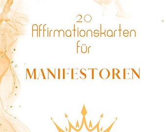 20 Affirmationskarten für Manifestoren - Human Design