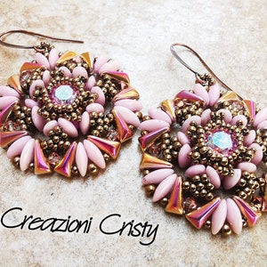 Izyde Earrings Kit, bead weave kit, bead weaving kit