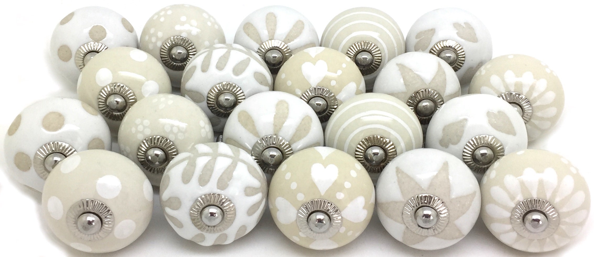 Set of 20 Ceramic Door Knobs Designed By & Exclusive to These Etsy