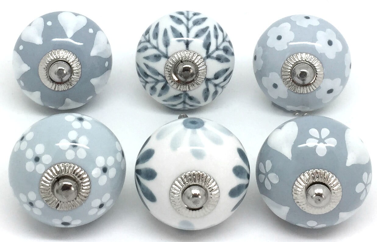 Set of 6 Ceramic Door Knobs Designed By & Exclusive to These Etsy