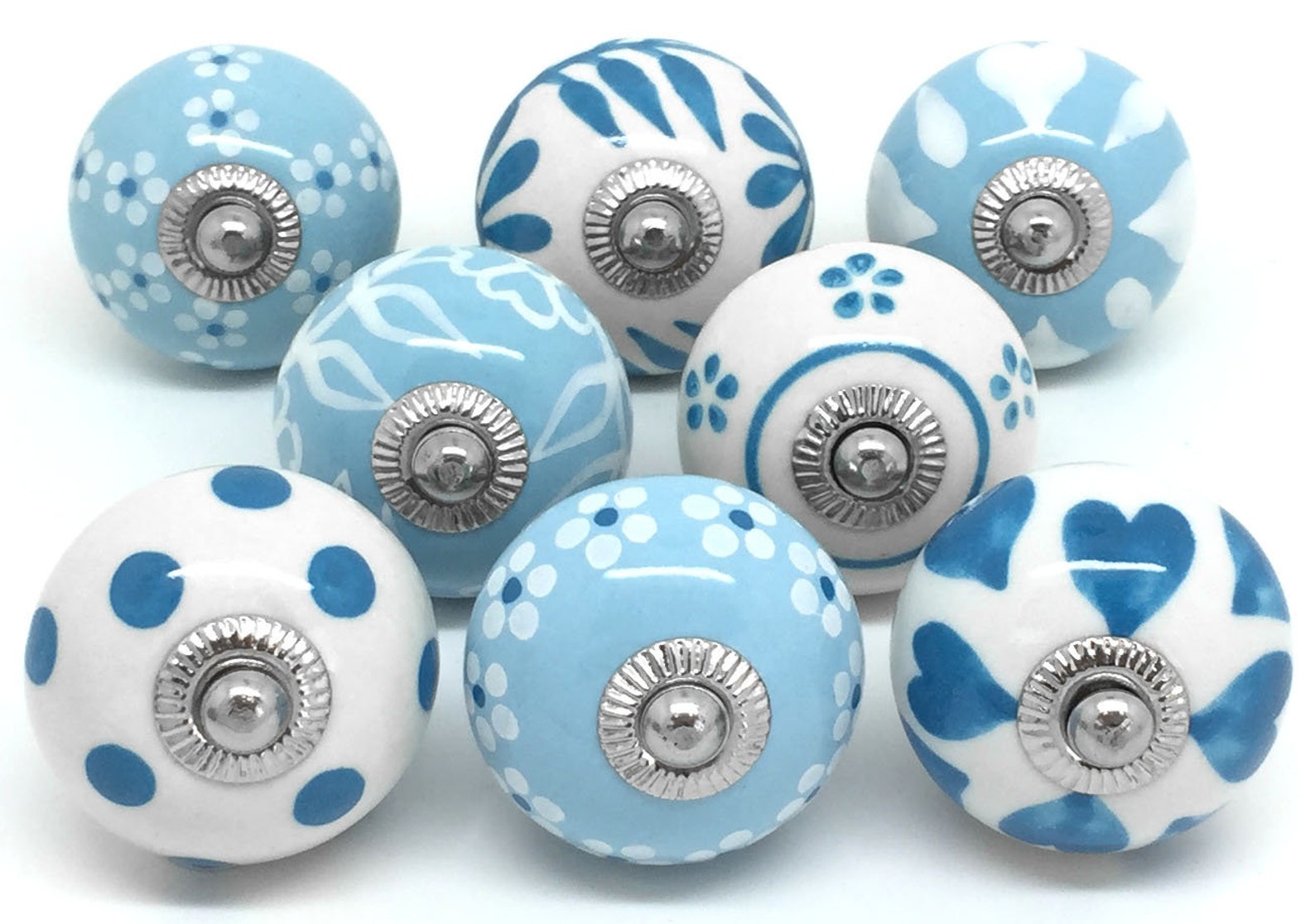 Set of 8 Ceramic Door Knobs Designed by & Exclusive to These Etsy