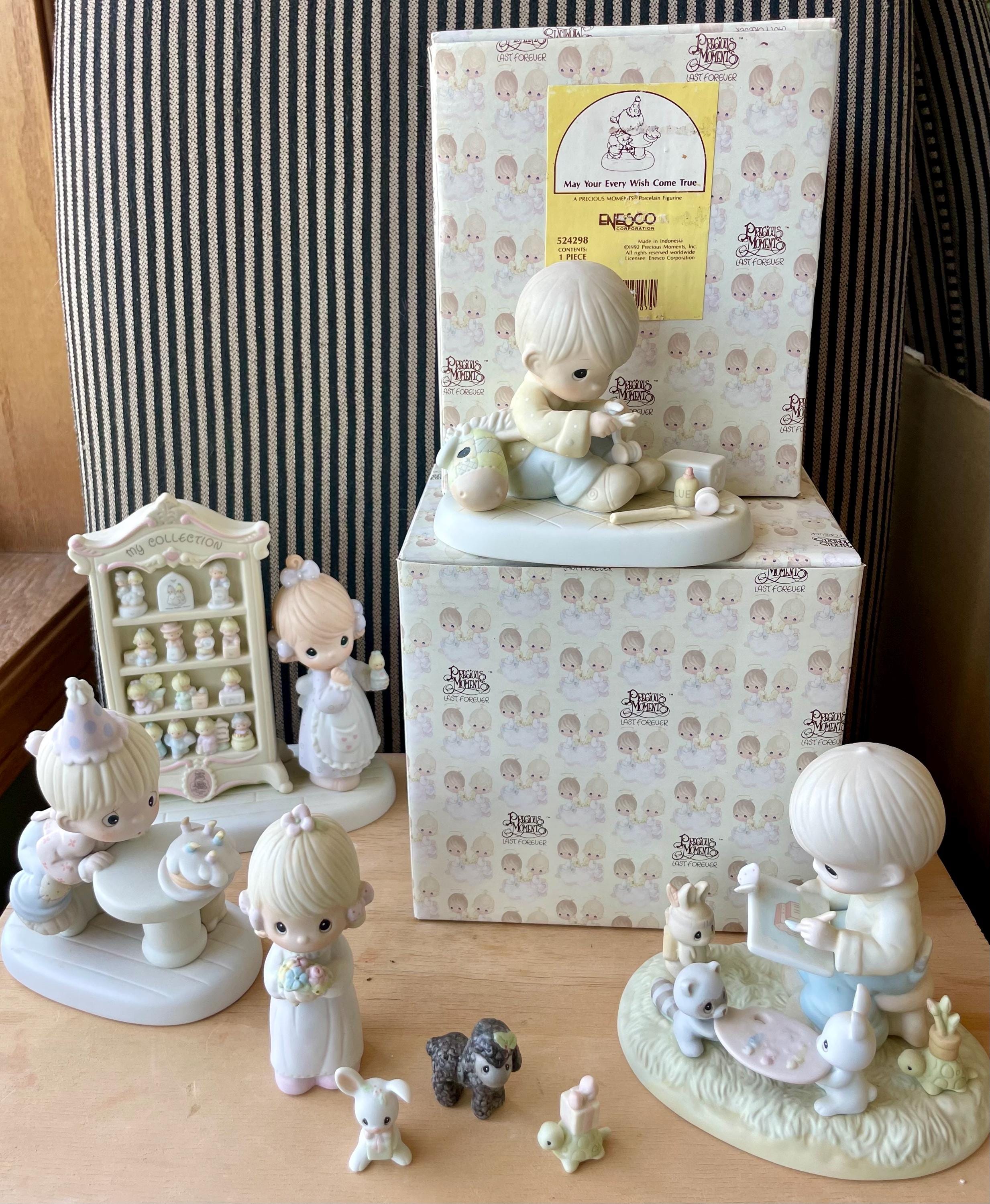 置物 90s  Precious Moments Light fixture Vintage Precious Moments Figurines 1980s-1990s - Adorable for ANY