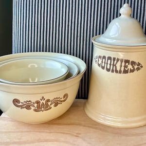 Vintage Pfaltzgraff Village Dinnerware: USA Made, Retired Pattern Larger Pieces