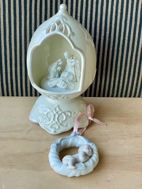 リヤドロのオーナメントとキリスト降誕のオルゴール：コレクター向けの