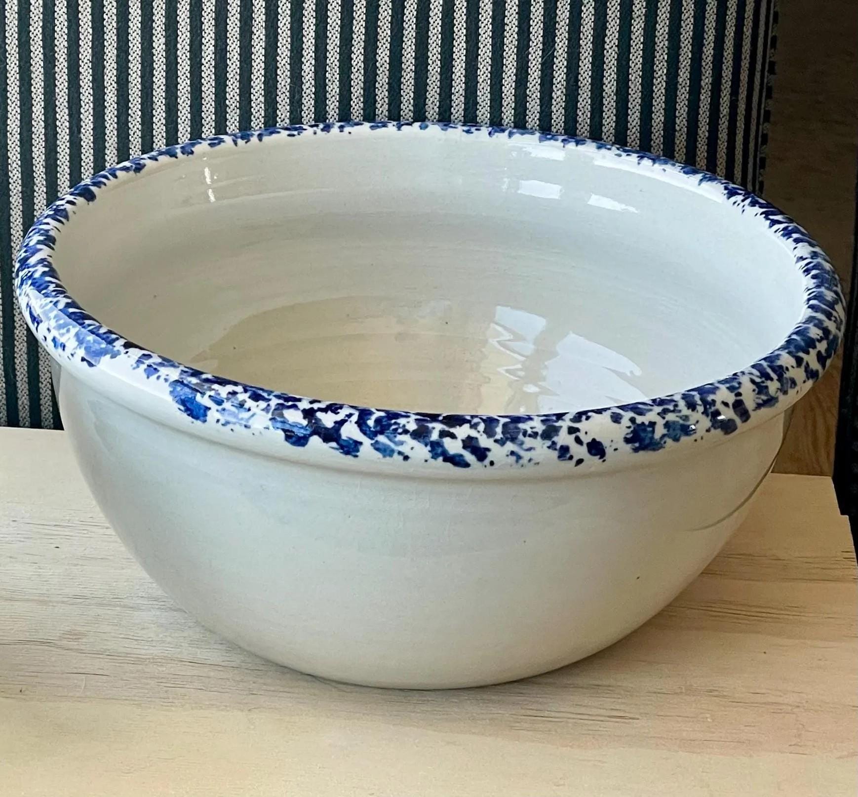 Robinson Ransbottom Pottery Spongeware Band Wheat Pattern Bowls - Etsy