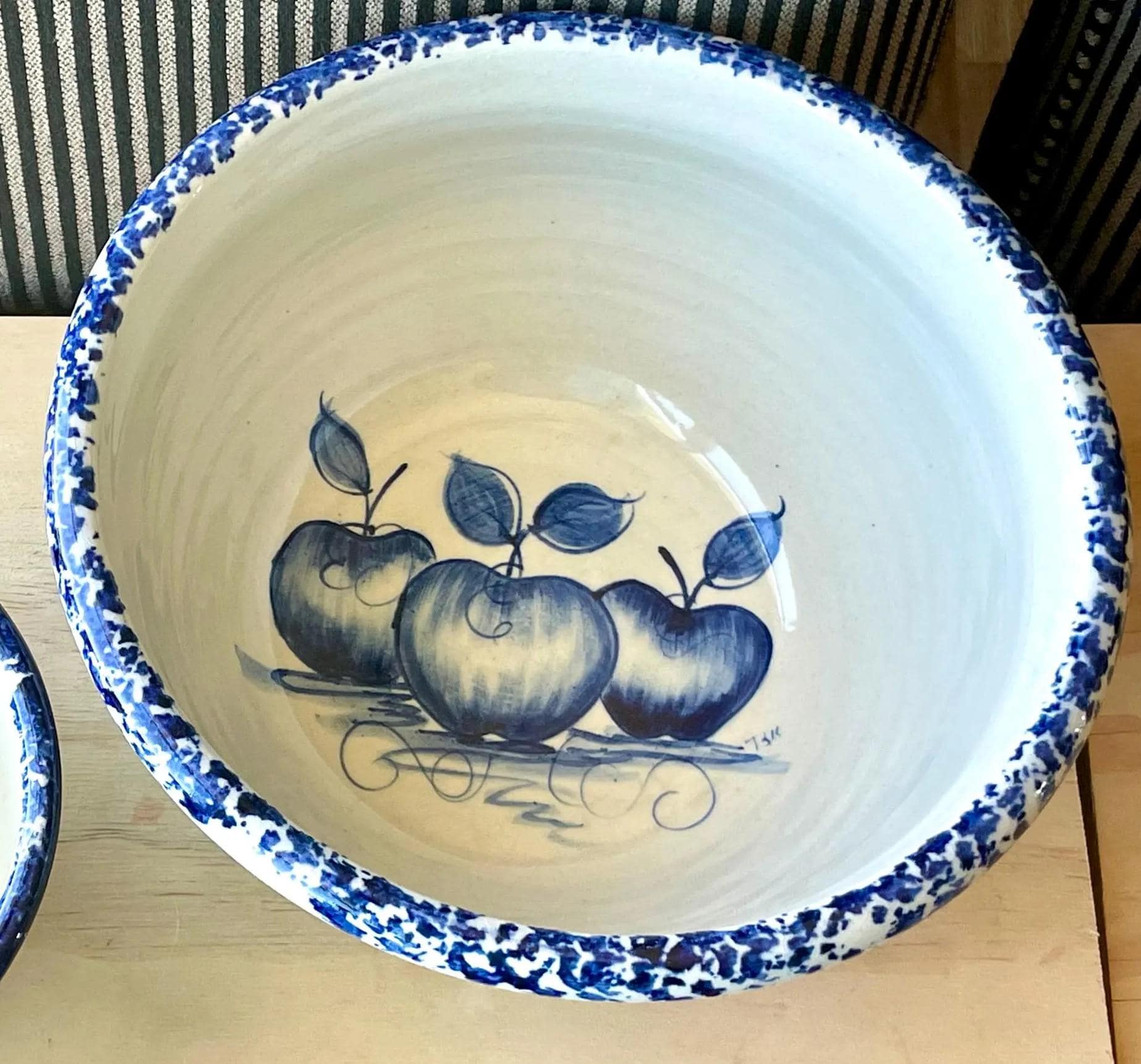 Robinson Ransbottom Pottery Spongeware Band Wheat Pattern Bowls - Etsy